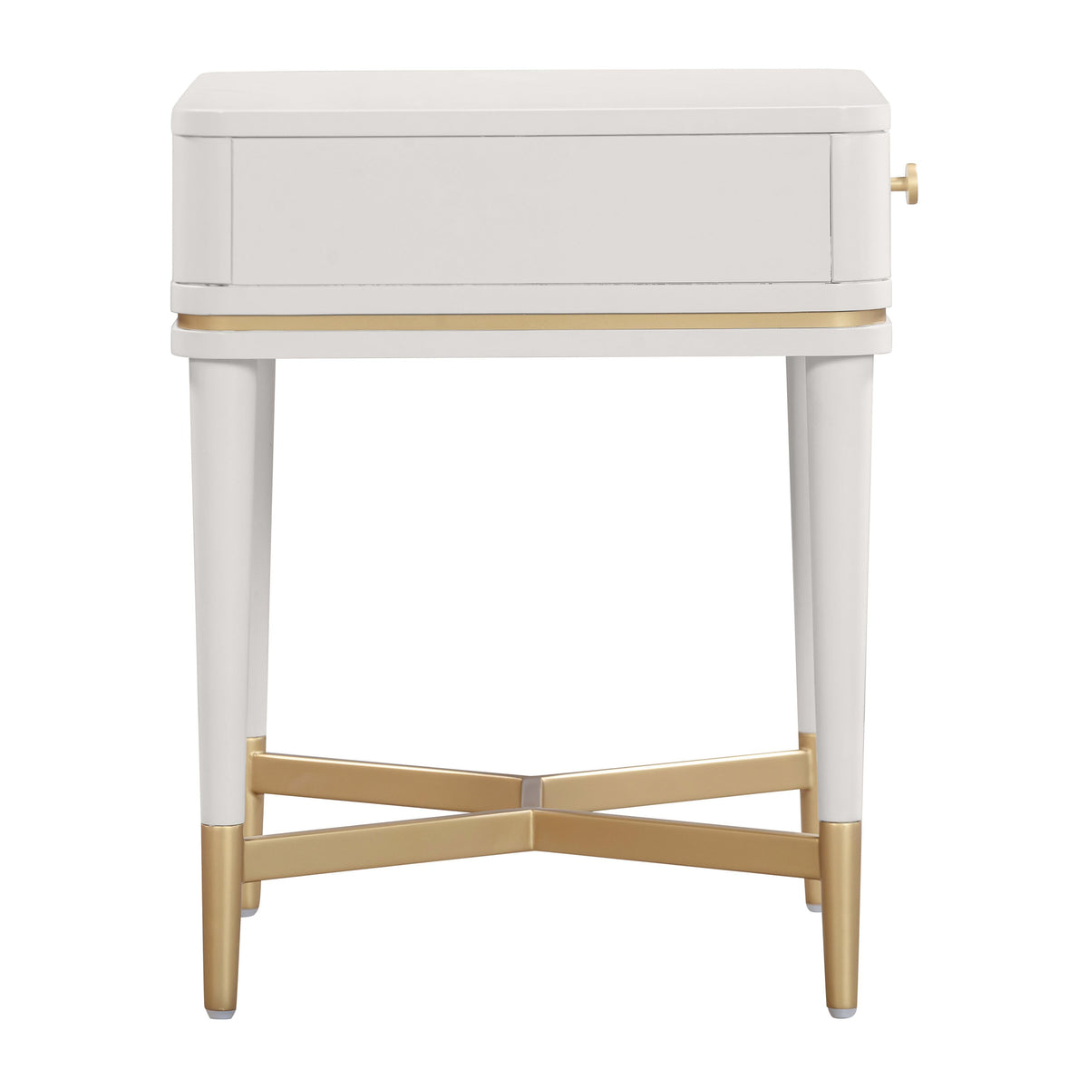 Julieta 19" Acacia Wood Nightstand With Drawer