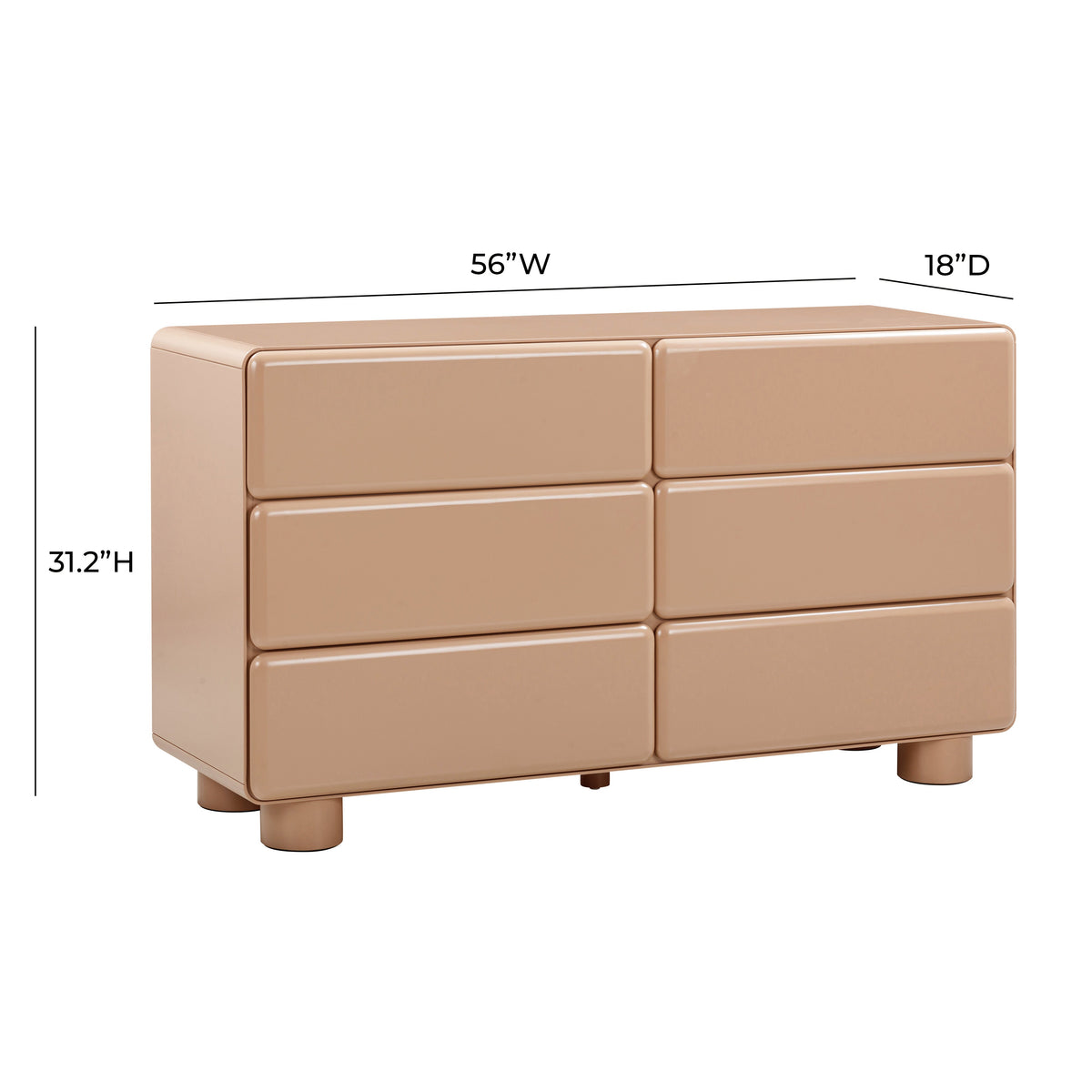 Tammy 56" 6-Drawer Dresser