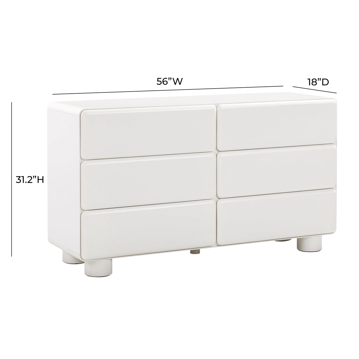 Tammy 56" 6-Drawer Dresser