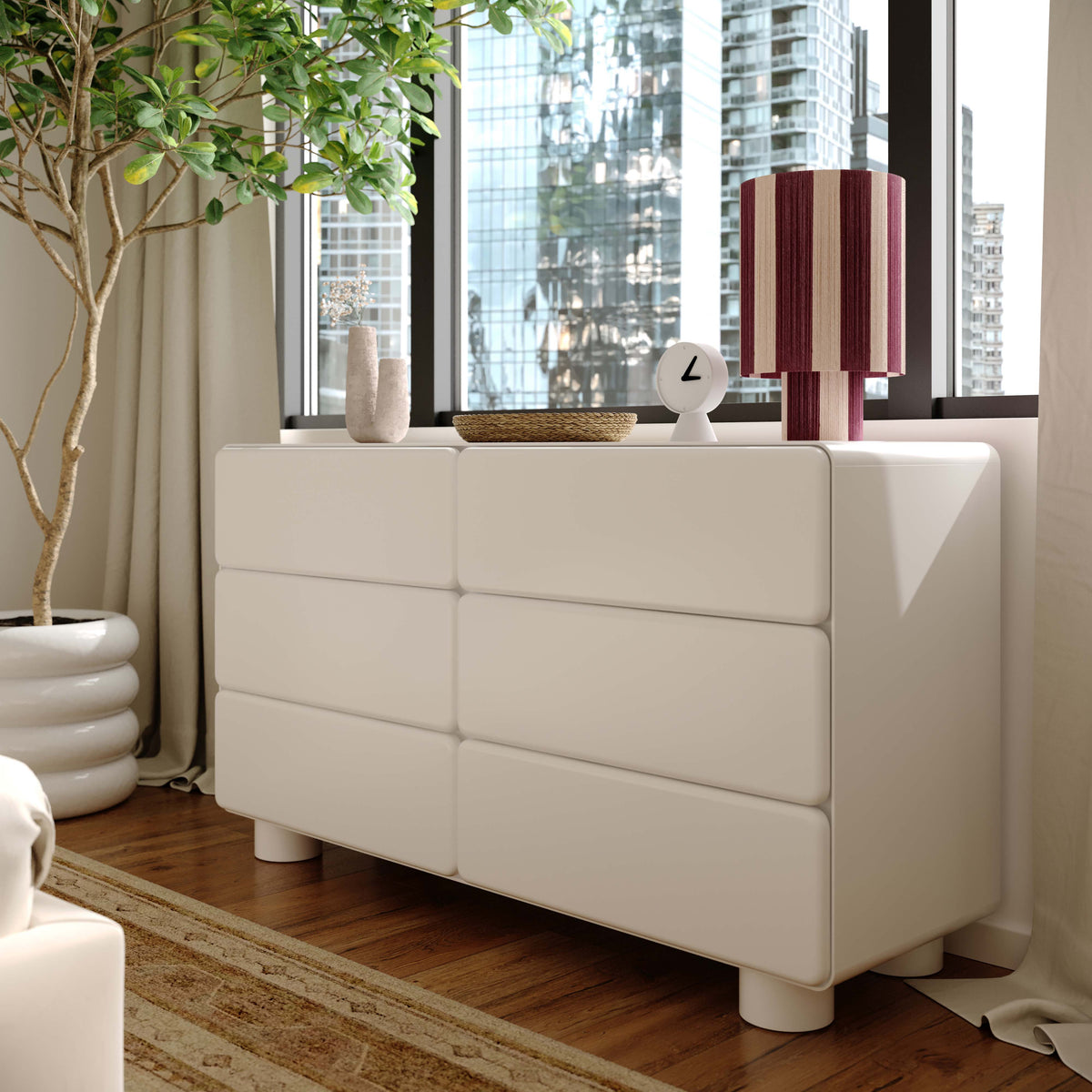 Tammy 56" 6-Drawer Dresser