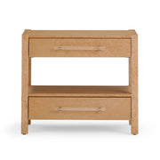 Brandyss 26" Burl 2-Drawer Nightstand