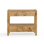 Brandyss 26" Burl 2-Drawer Nightstand
