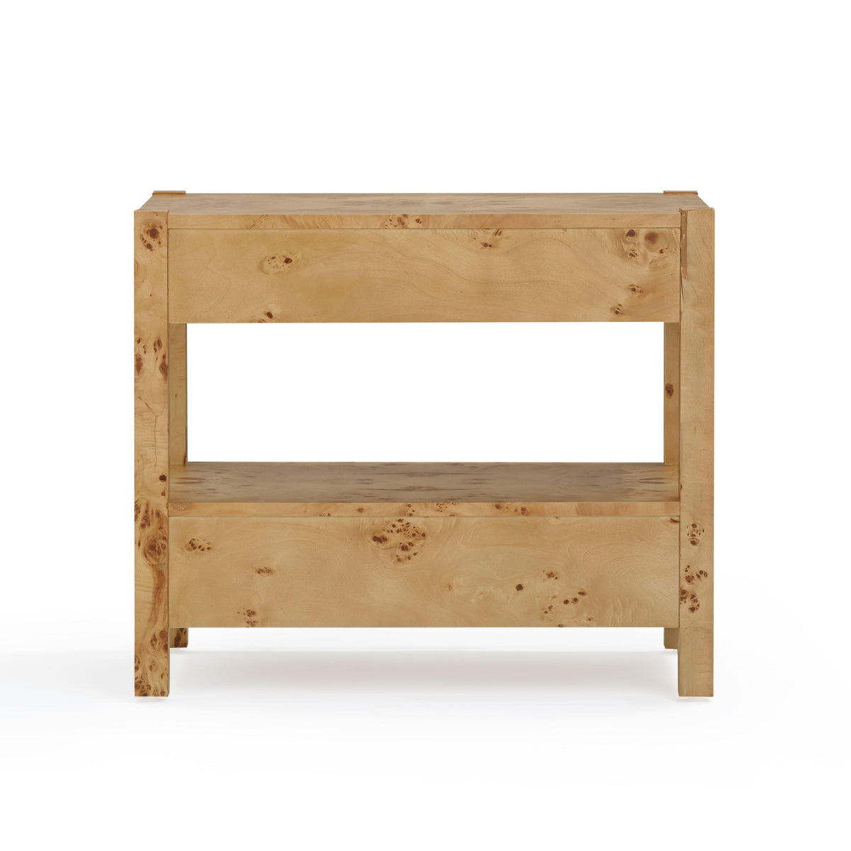 Brandyss 26" Burl 2-Drawer Nightstand