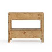 Brandyss 26" Burl 2-Drawer Nightstand