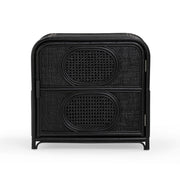 Tina 27" Rattan Nightstand With Storage
