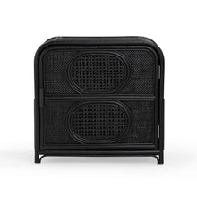 Tina 27" Rattan Nightstand With Storage