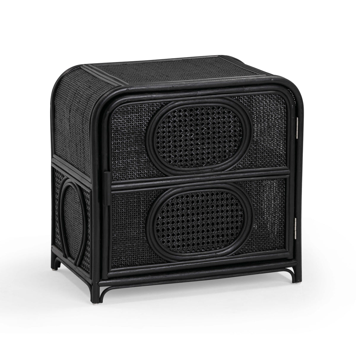Tina 27" Rattan Nightstand With Storage