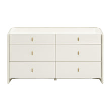Collins 56" Cream 6-Drawer Dresser