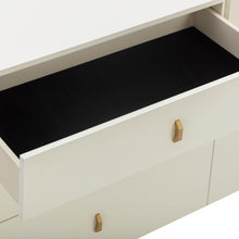 Collins 56" Cream 6-Drawer Dresser