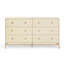 Pesce 57" Faux Shagreen 6-Drawer Dresser