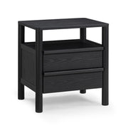 Tyra 22" Ash 2-Drawer Nightstand