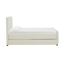 Angela Performance Velvet Trundle Bed in Twin