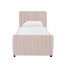 Angela Performance Velvet Trundle Bed in Twin