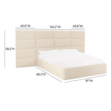 Eliana Performance Velvet Headboard Wings