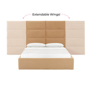 Eliana Performance Velvet Headboard Wings