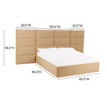 Eliana Performance Velvet Headboard Wings
