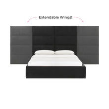 Eliana Performance Velvet Headboard Wings
