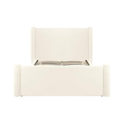 Athara Cream Velvet Bed