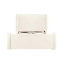 Athara Cream Velvet Bed