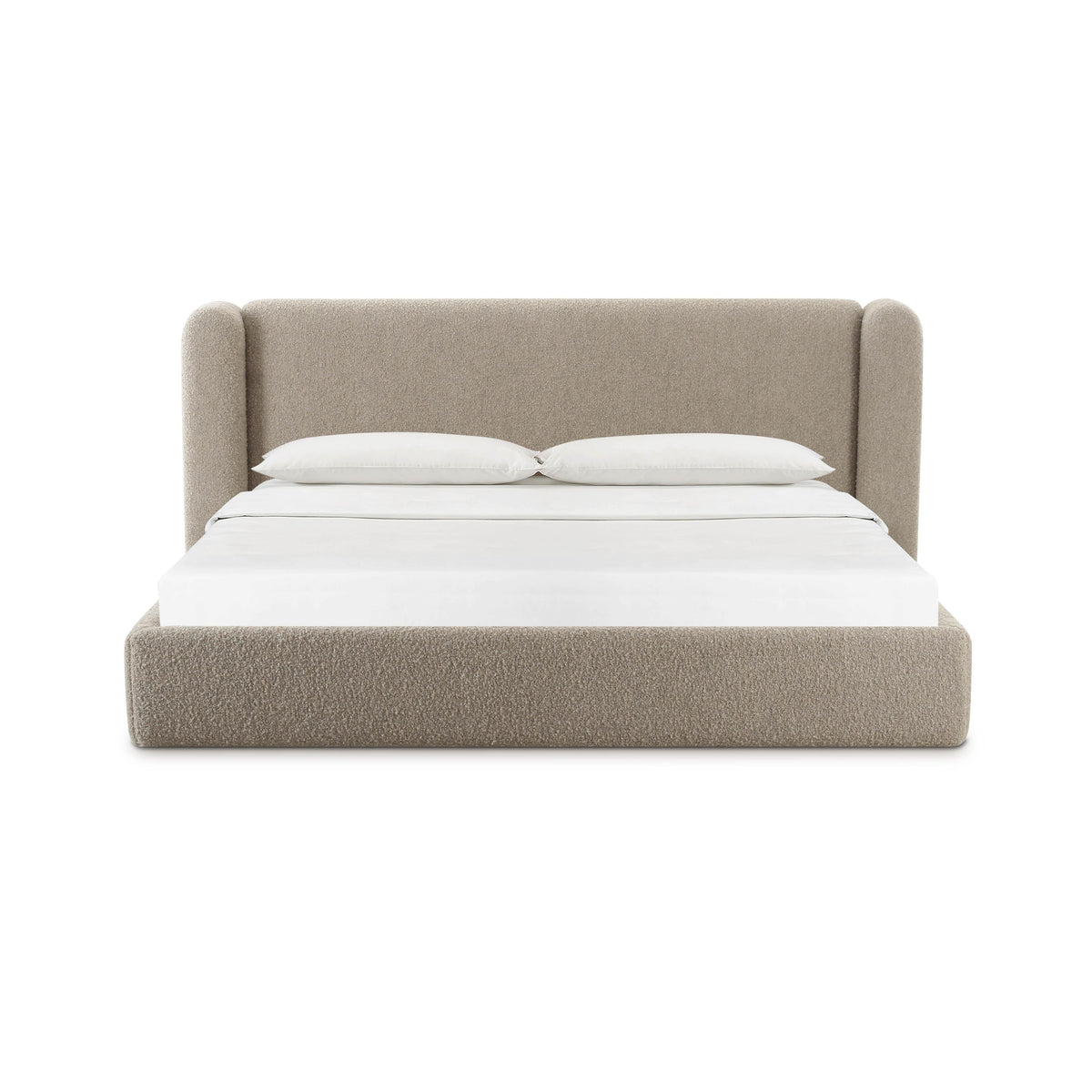 Babette Tan Contract-Grade Boucle Bed