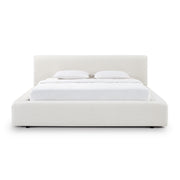 Meena Cream Upcycled Performance Linen Storage Bed