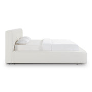 Meena Cream Upcycled Performance Linen Storage Bed