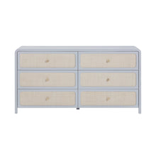 Patty 62" Rattan 6 Drawer Dresser