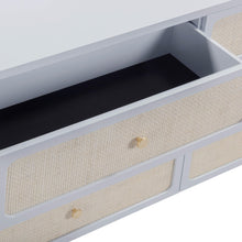 Patty 62" Rattan 6 Drawer Dresser