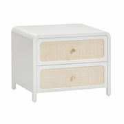 Patty 28" Rattan 2 Drawer Nightstand