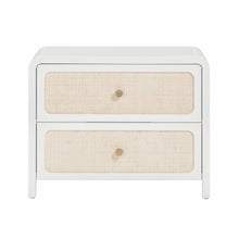 Patty 28" Rattan 2 Drawer Nightstand