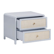 Patty 28" Rattan 2 Drawer Nightstand