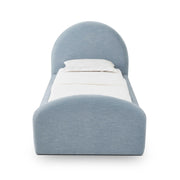 Moon Chambray Blue Performance Chenille Twin Bed