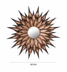 Sunflower 36" Antique Wall Mirror