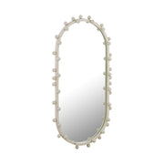 Bubbles Ivory Oval Wall Mirror (17"X31.5"-22.6"X42")