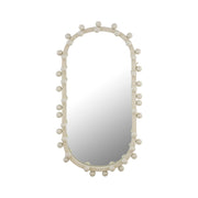 Bubbles Ivory Oval Wall Mirror (17"X31.5"-22.6"X42")