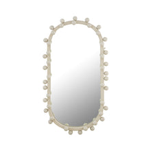 Bubbles Ivory Oval Wall Mirror (17"X31.5"-22.6"X42")
