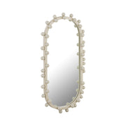 Bubbles Ivory Oval Wall Mirror (17"X31.5"-22.6"X42")