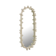 Bubbles Ivory Oval Wall Mirror (17"X31.5"-22.6"X42")