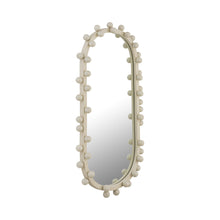 Bubbles Ivory Oval Wall Mirror (17"X31.5"-22.6"X42")