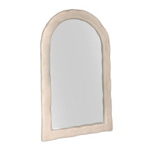 Kaia 48"X79" Cream Lightweight Faux Stone Floor Mirror