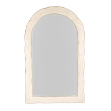Kaia 48"X79" Cream Lightweight Faux Stone Floor Mirror