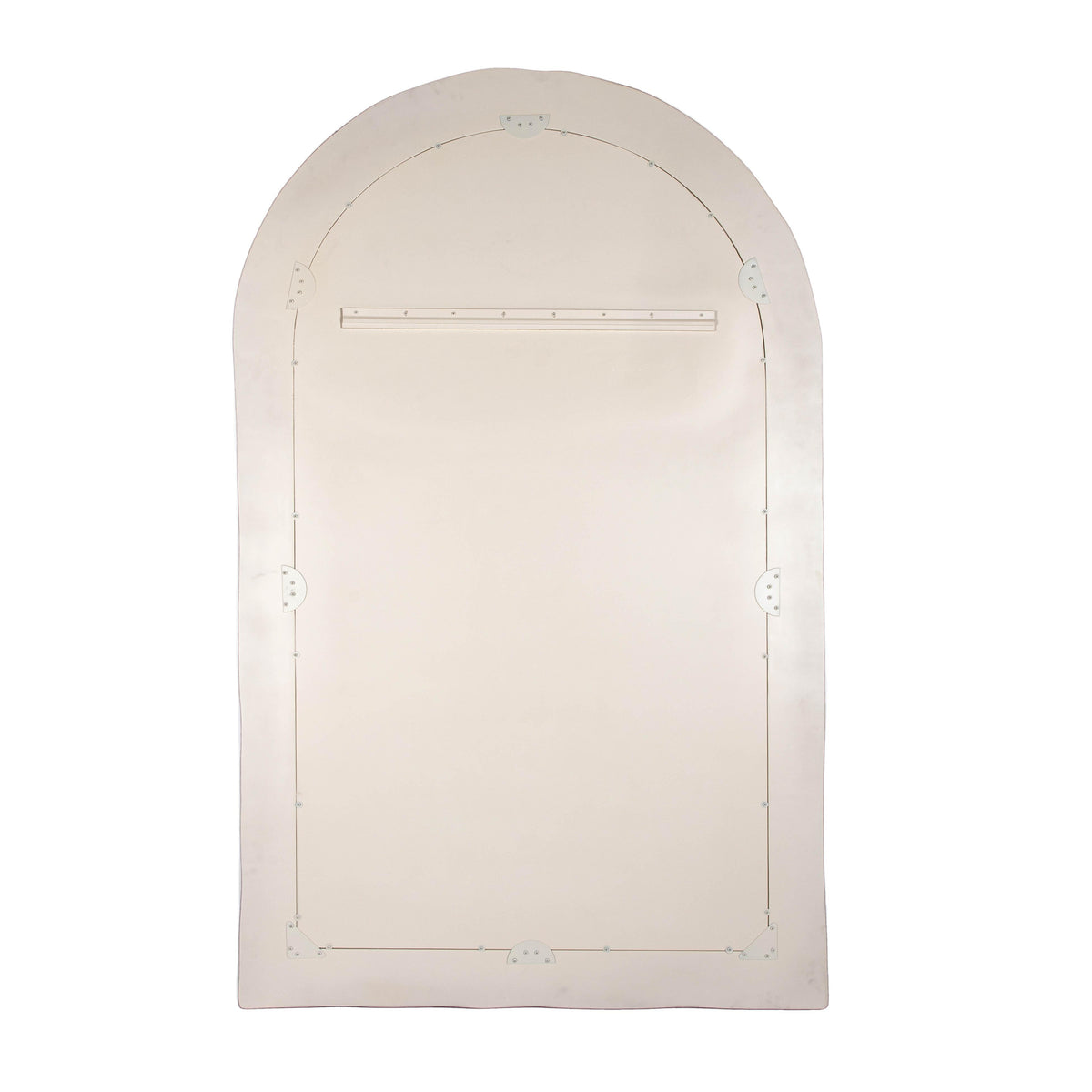 Kaia 48"X79" Cream Lightweight Faux Stone Floor Mirror