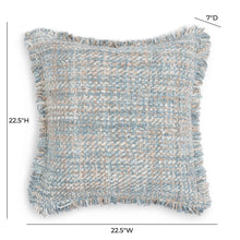 Frazzle 22.5" Textured Square Throw Pillow Cover
