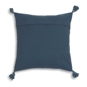 Blossom 20" Printed Cotton Tassel Throw Pillow Cover