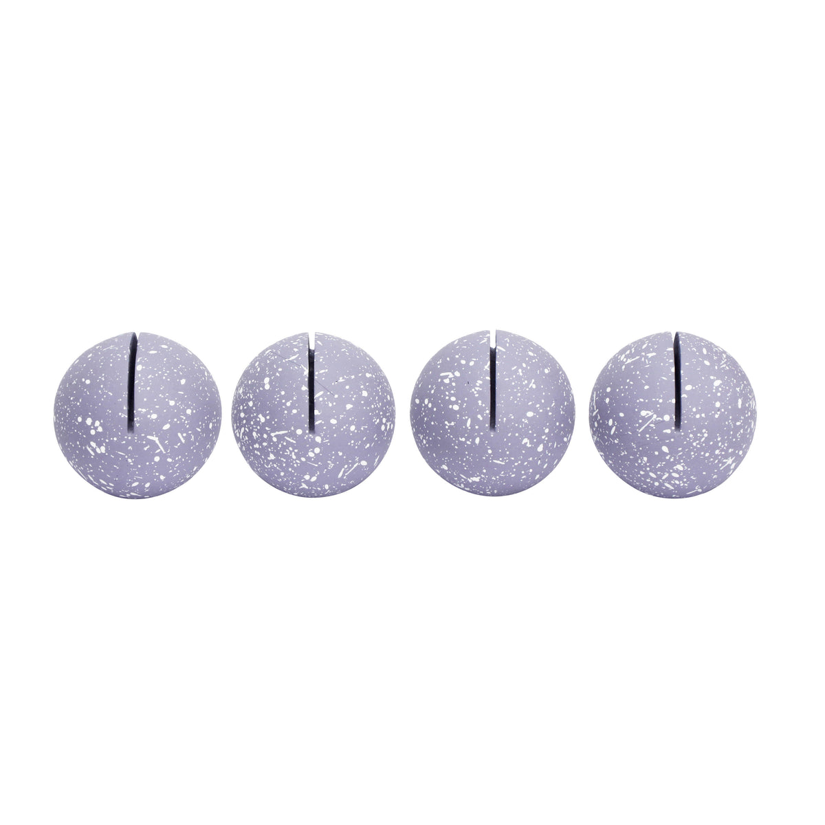 Gabby Speckled Round Card Holder - Set of 4