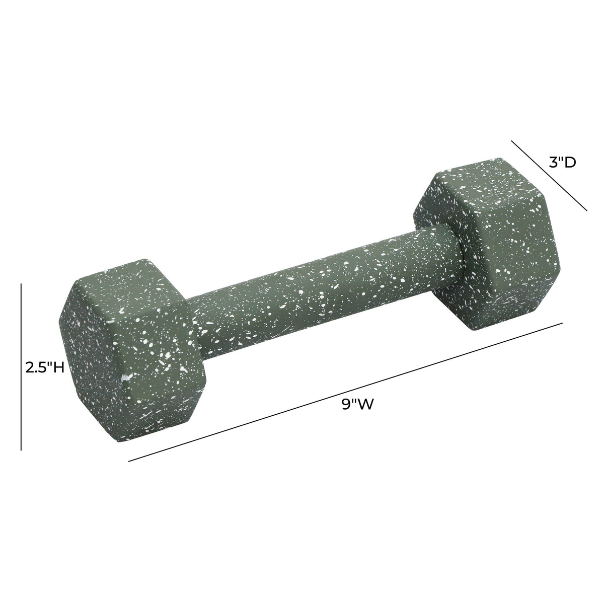 Gabby Speckled Decorative Dumbbell
