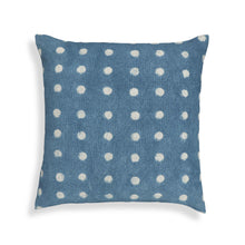 Indigo Dots 20" Cotton Square Throw Pillow Cover