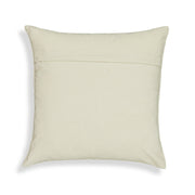 Aztec 20" Cream & Indigo Wool Square Throw Pillow Cover