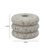 Gabby Speckled Stacked Candleholder