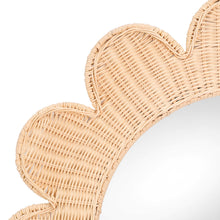 Coralie 33.4" Rattan Round Wall Mirror